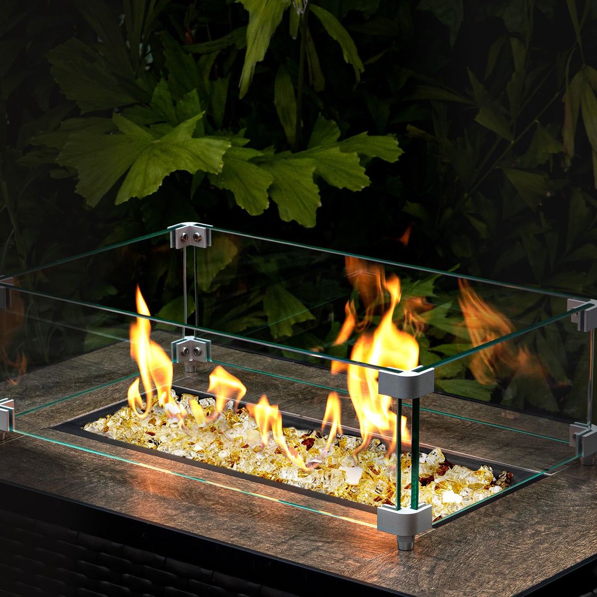 GASPRO gold fire glass is a sleek no-ash option for pits.