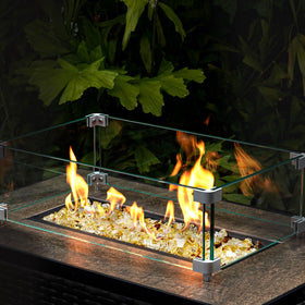 GASPRO gold fire glass is a sleek no-ash option for pits.