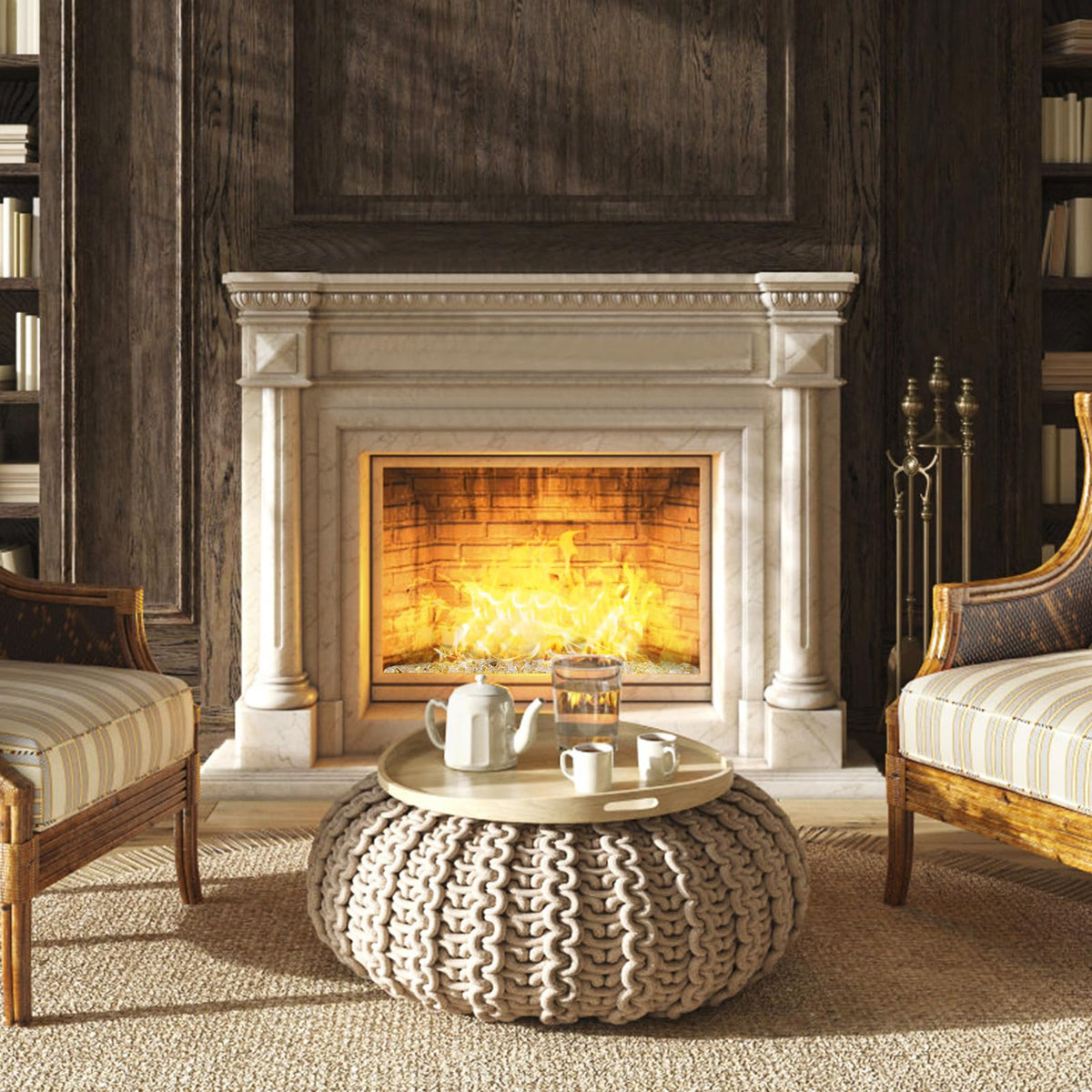 GASPRO gold fire glass outdoor ambiance enhancer for fire pits.