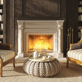 GASPRO gold fire glass outdoor ambiance enhancer for fire pits.