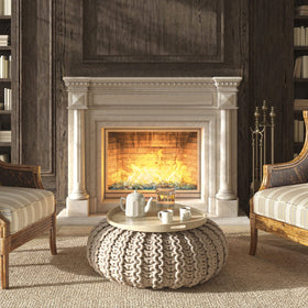 GASPRO half-inch reflective glass improves heat distribution and mood lighting.