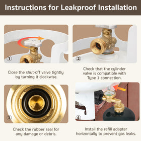 GASPRO safety-minded brass design supports reliable performance during gas filling.