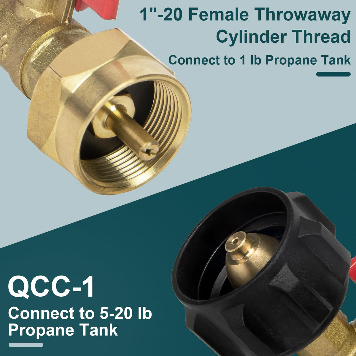 GASPRO refill adapter with valve ensuring leak-free connections during use.
