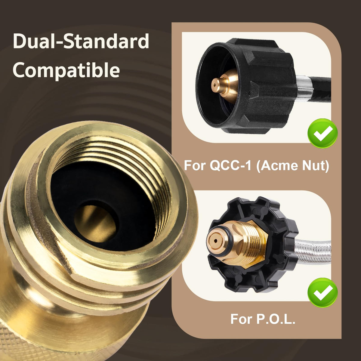GasPro solid brass construction provides durable, corrosion-resistant performance outdoors
