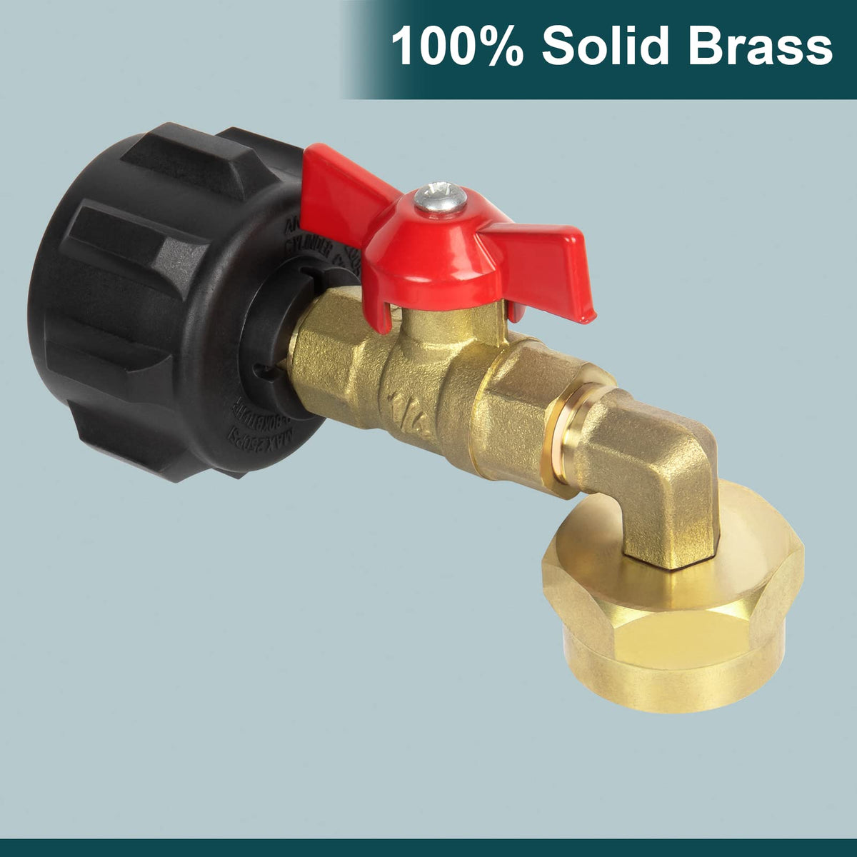 GASPRO standard fitting compatible with QCC-1 1-20 threads.