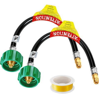 GasSaf 12inch RV propane hose with 2nd-stage connector ensures smooth flow for RV cooking