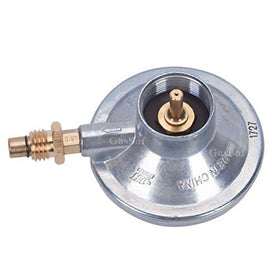GasSaf 1lb cylinder propane regulator for backyard tabletop cooking.