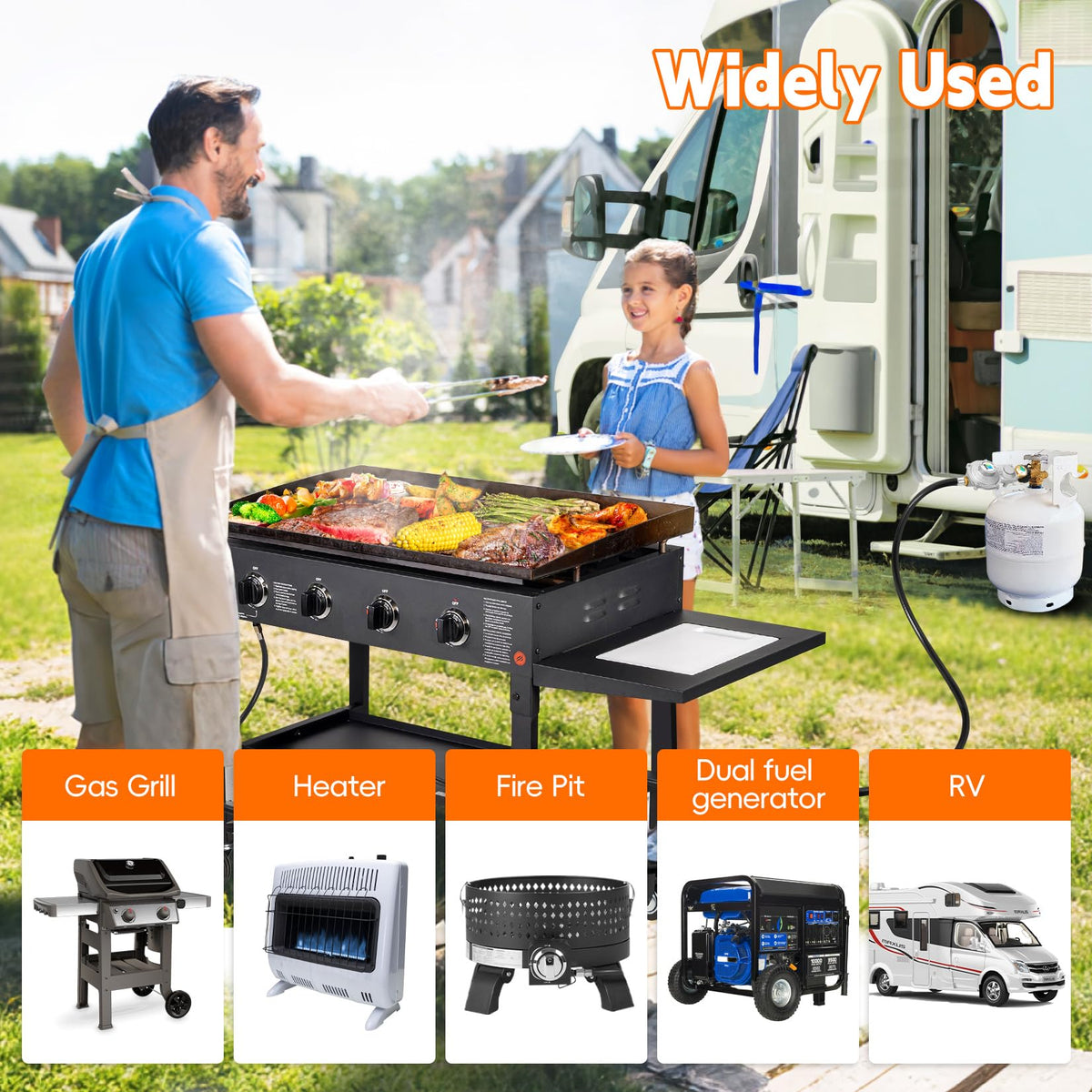 GasSaf CSA-certified propane regulator highlighting safety and durability
