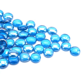 GasSaf Blue Fire Glass Beads create indoor jewel-like shimmer.