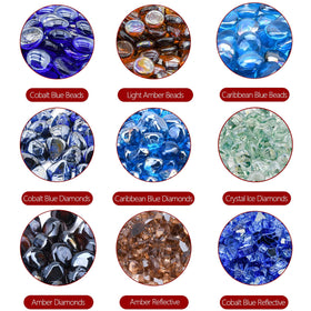 GasSaf Caribbean Blue Luster beads resist discoloration and wear.