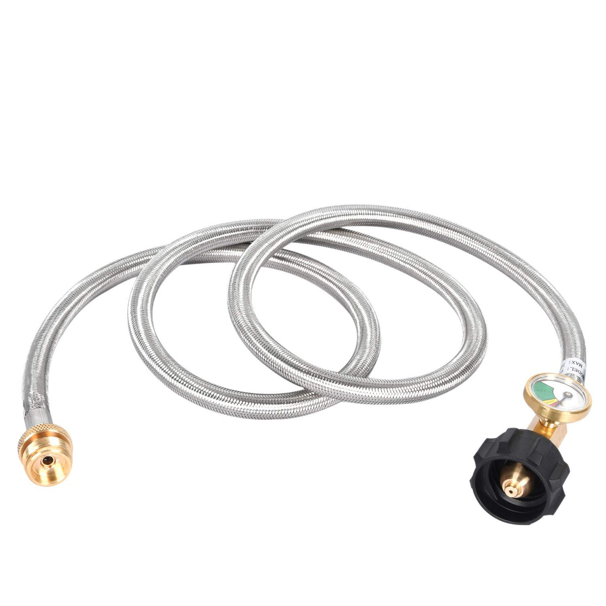 GasSaf brass fittings and rugged hose designed for long-term outdoor use.