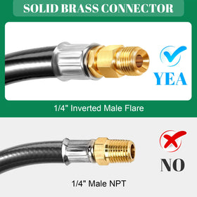 GasSaf brass fittings resist corrosion for reliable, long-term propane connections