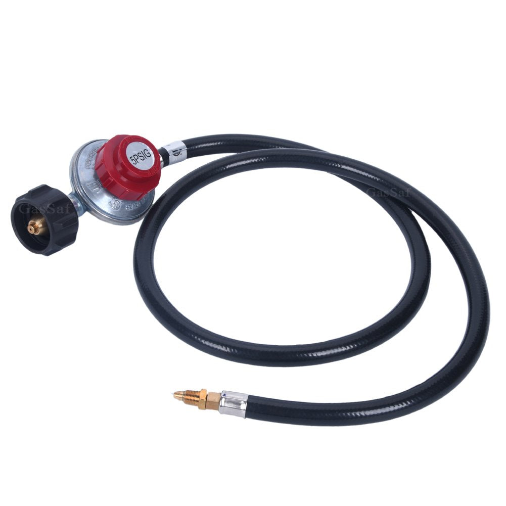 GasSaf brass regulator ensures a secure, leak-free connection between tank and appliance.