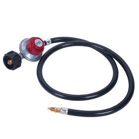 GasSaf brass regulator ensures a secure, leak-free connection between tank and appliance.
