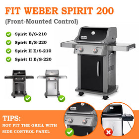 GasSaf flavorizer bar for Weber 200-series front controls, concentrates heat for even searing and flavor