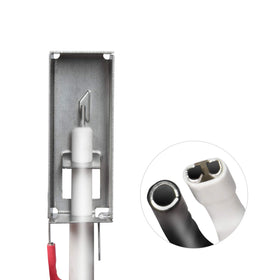 GasSaf ignition chamber with wires ensures reliable sparking during grilling.