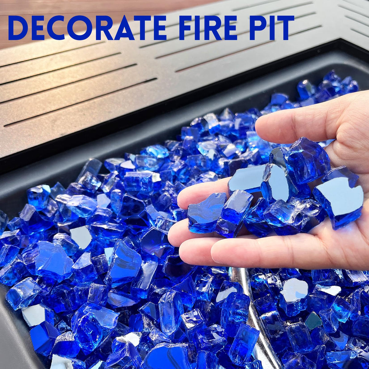 GasSaf indoor decorative crystal cobalt blue glass creates stylish ambiance