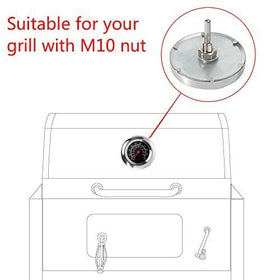 GasSaf M10 mounting nut for quick secure grill installation.