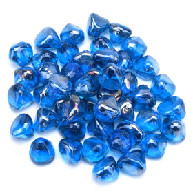 GasSaf outdoor fire bowl decor elevates gardens with jewel-like blue shine.