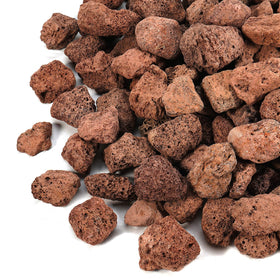 GasSaf red lava rocks for fire pits add vibrant color and hide unsightly gas lines