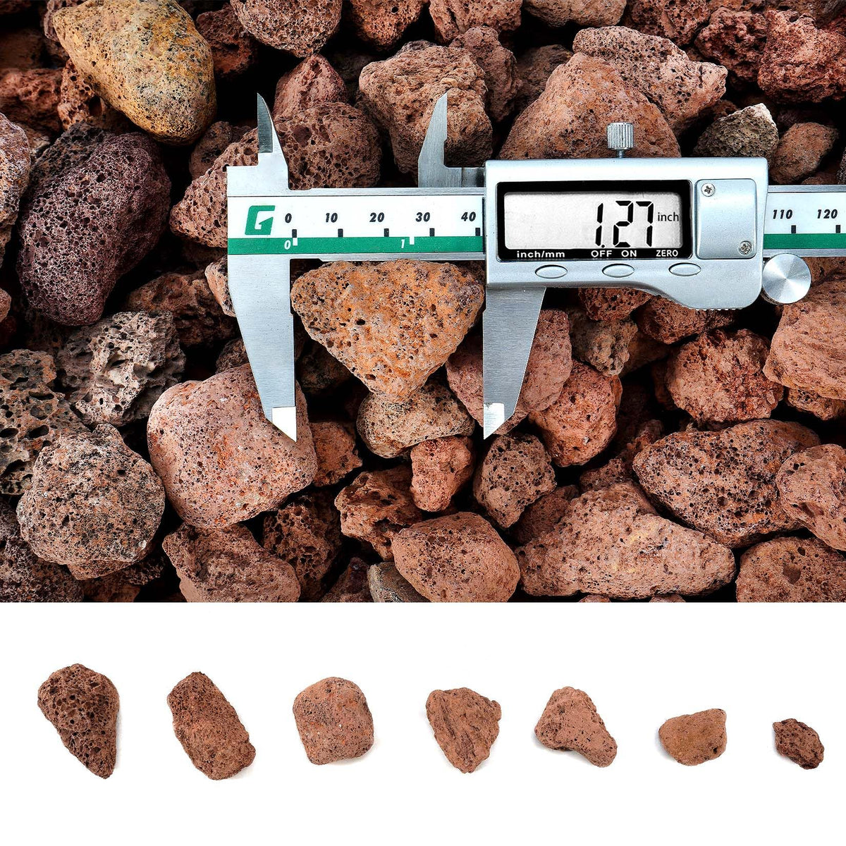 GasSaf lava rocks in a fireplace setup for natural decor and flame visibility