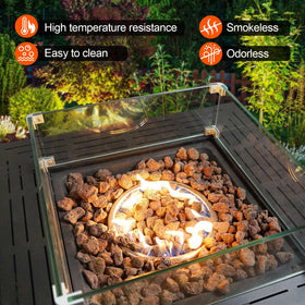 GasSaf red lava rocks used for multiple decorative and landscaping purposes