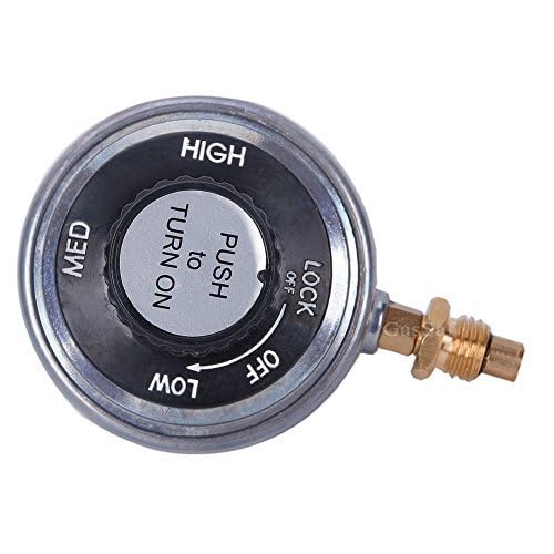 GasSaf regulator with an orifice outlet ensures steady flame control on grills.