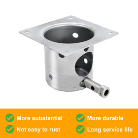 GasSaf burn pot with screws included for quick setup.