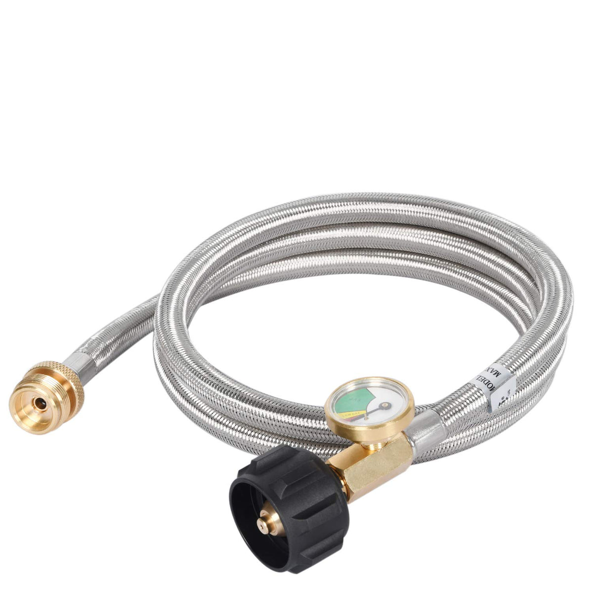 GasSaf stainless steel sleeve connection minimizes leakage risks during use.