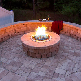 GasSaf tempered fire glass delivers durable, long-lasting color and shine.