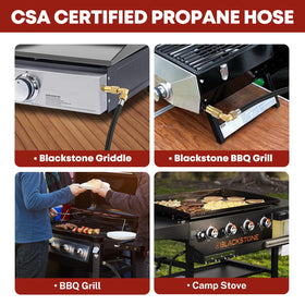 GasXpert all-in-one RV propane hose kit with adapters for multiple devices