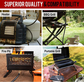 GasXpert brass ends ensure secure, durable connections for propane setups.