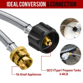 GasXpert CGA600 connection for Buddy Heaters and grills