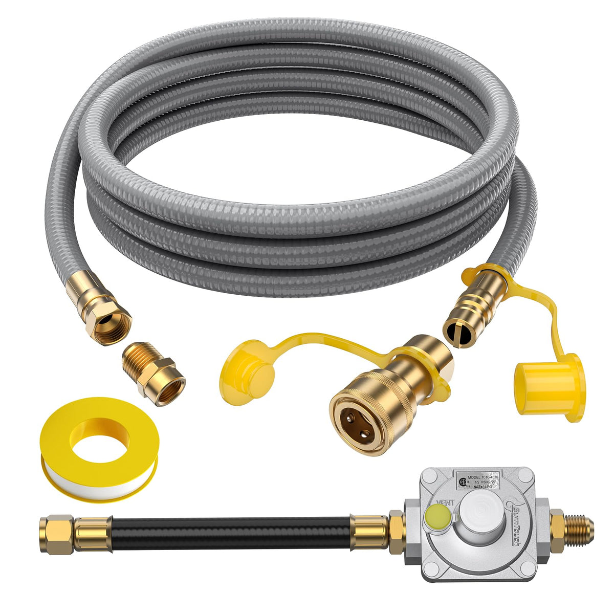GasXpert natural gas hose 12ft for backyard grilling