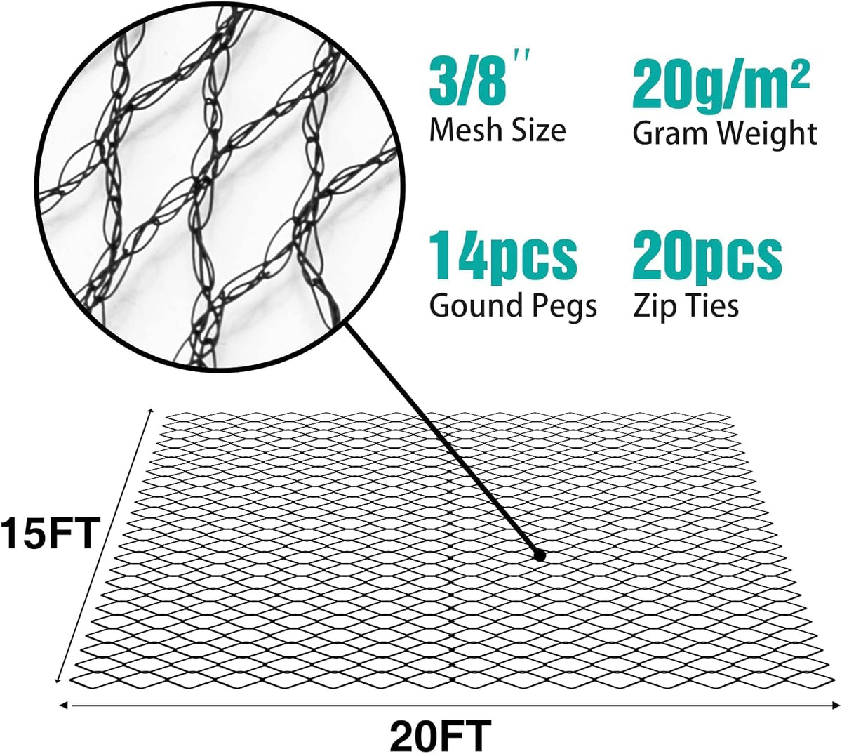 GasXpert pond netting offers easy, tool-free installation