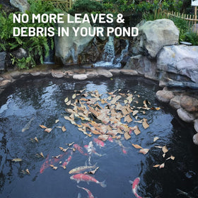 GasXpert pond netting demonstrates koi safety with clear water visuals