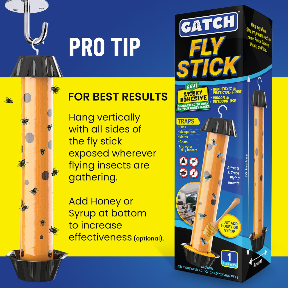 GATCH four-pack packaging highlights ready-to-use convenience for home and patio.