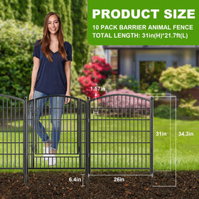 Gatkitom no-dig decorative garden fence gate offers easy access control
