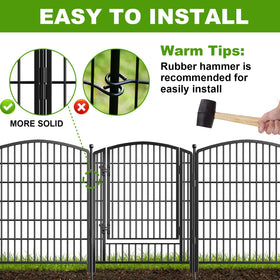 Gatkitom rustproof coating keeps fencing durable against weather