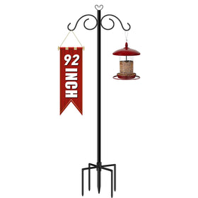 GATSUNS double shepherds hook for outdoor use, sturdy display for bird feeders and plants