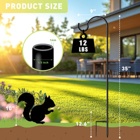 GATSUNS 35-inch garden pole supports hanging items in yard