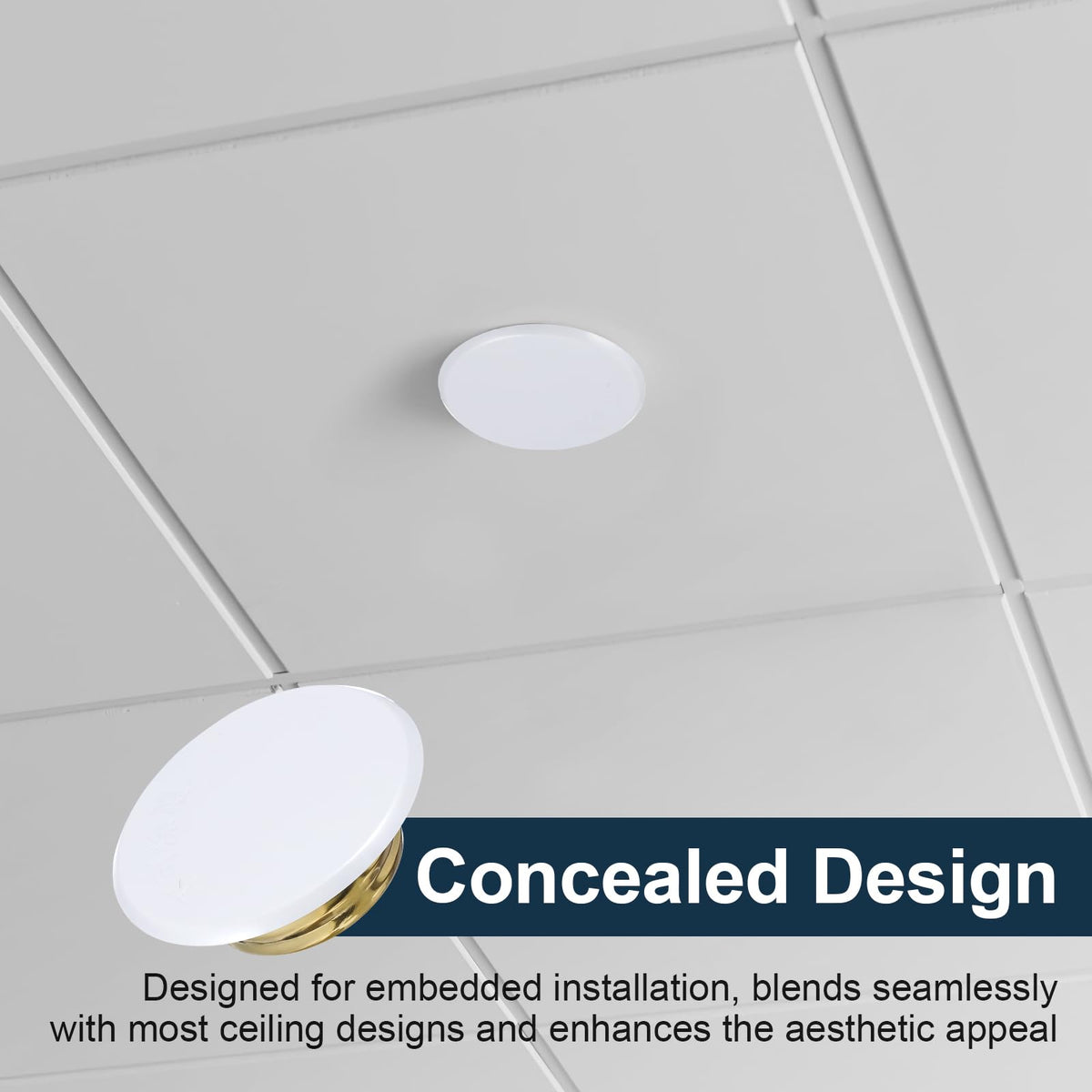 Gatuida concealed design covers plate for ceiling sprinkler systems