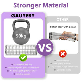 GAUYEBY dishwasher‑safe grill basket simplifies cleaning