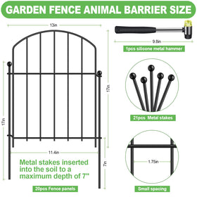 GAXI 20ft garden fence panels enable flexible boundary customization for patios.