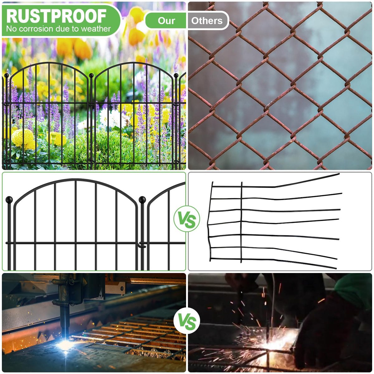 GAXI dog fence installation with snap circles allows quick, shape-friendly setup.