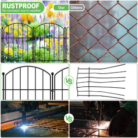 GAXI arched border fence helps prevent pet escapes and garden intrusions.