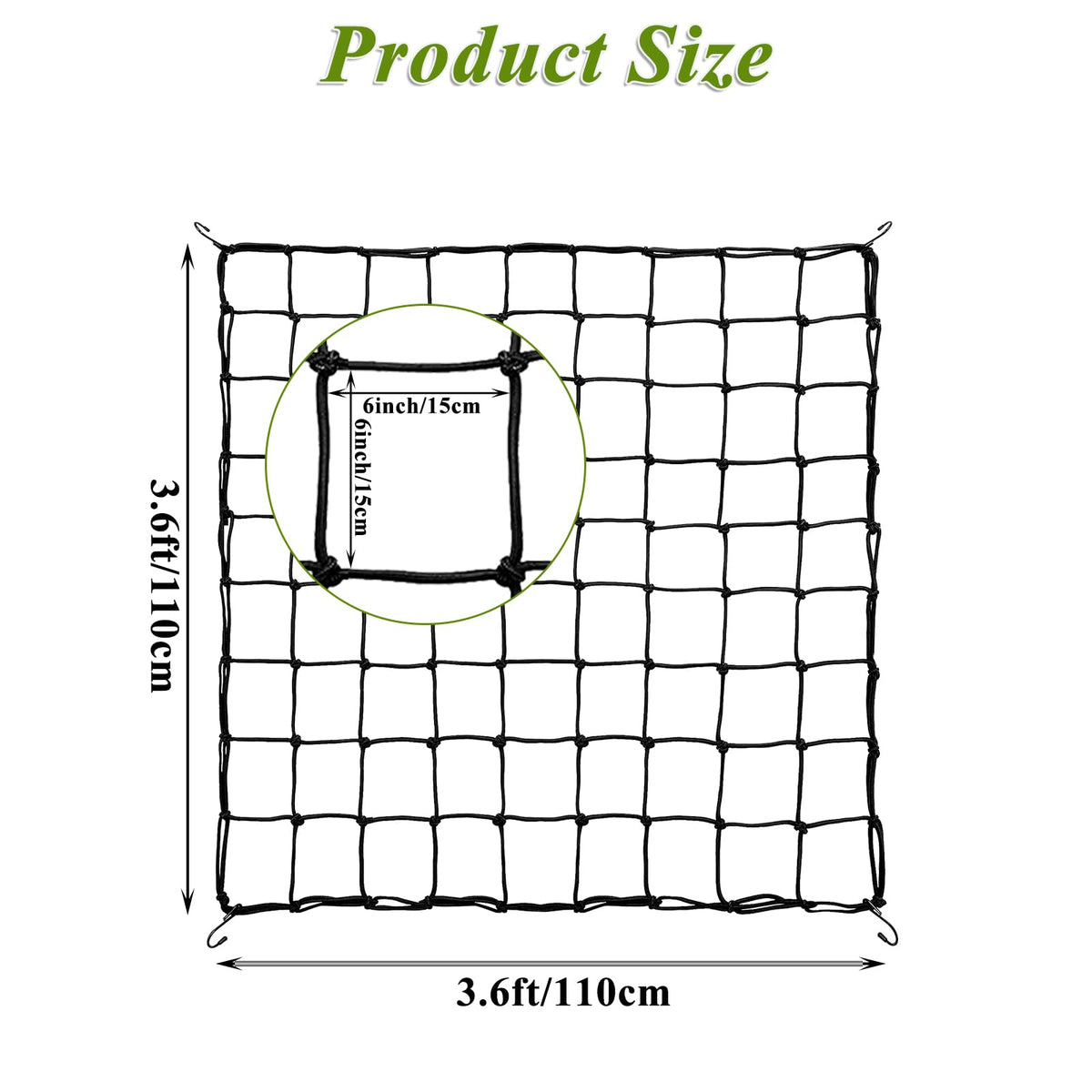 GBACHOOSE 5x5 mesh with 64 growth spaces for organized pruning.
