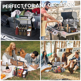 GBEER grill caddy easy to assemble with included hardware.