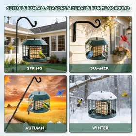 Gbekery garden-friendly feeder decorates yards while inviting birds to linger