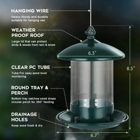 Gbekery feeder lid with slider-lock helps deter squirrels while refilling